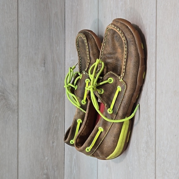 Twisted X Womens WDM0010 Leather Loafer Sneakers Driving moc shoes sz 7M - Picture 2 of 15